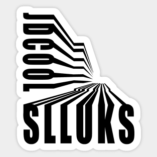 Super cool slluks brand letter logo design Sticker